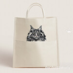 Maine Coon Cat Portrait Medium - 4 sizes