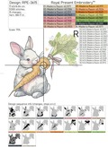Cute Bunny Loves Carrots Mega - 4 sizes