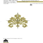 Elegant Golden Damask Decor for Linens - 4 sizes