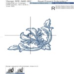 Deep Blue Corner Baroque - 4 sizes