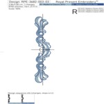 Deep Blue Baroque Borders Set - 4 sizes