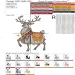 Deer in a winter mantle large - 4 sizes