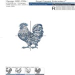 Delft Blue Rooster small - 4 sizes
