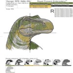 Tyrannosaurus Rex portrait mega - 5 sizes