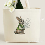 Easter Bunny with willow medium - 4 sizes