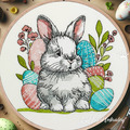 Easter Bunny in the meadow design - 4 sizes