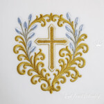 Croix chrétienne avec décor doré - 4 tailles