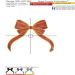 Christmas decoration: Baroque bow - 4 sizes