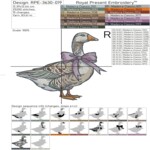 Elegant Lavender goose - 4 sizes