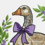 Country Goose with bow - 4 sizes