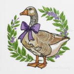 Country Goose with bow - 4 sizes