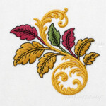 Autumn Baroque Corner for Linen Napkins and Placemats - 4 sizes