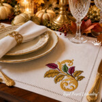Autumn Baroque Corner for Linen Napkins and Placemats - 4 sizes
