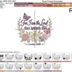 Christian Healing Scripture Machine Embroidery Design - Exodus 15:26 - 4 Sizes
