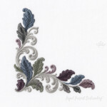 Baroque Leaves for Napkins and Table Linens - 4 sizes