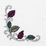 Baroque Corner with Colorful Leaves for Home Textiles - 4 sizes