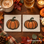 Free Mini Pumpkin Machine Embroidery Designs – Set of 2, 3 Sizes