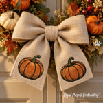 Free Mini Pumpkin Machine Embroidery Designs – Set of 2, 3 Sizes