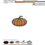 Free Mini Pumpkin Machine Embroidery Designs – Set of 2, 3 Sizes