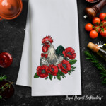 Gallant rooster among poppies - 4 sizes