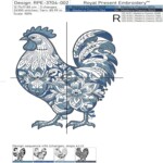Delft Blue Rooster - 4 sizes
