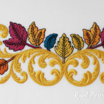 Border with Golden Scrolls and Leaves - 4 sizes