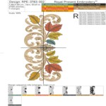 Border with Golden Scrolls and Leaves - 4 sizes