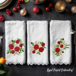 Three bouquets of roses set