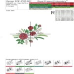 Three bouquets of roses set