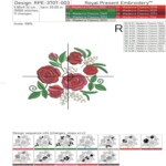 Three bouquets of roses set