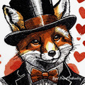 Fox Gentleman portrait - 4 sizes