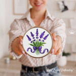 Lavender bouquet with bow - 4 sizes