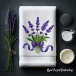 Lavender bouquet with bow - 4 sizes