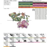 Frog Among Orchid small - 4 sizes