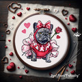 Girl in love French Bulldog - 4 sizes