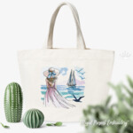 Girl on the coast large - 4 sizes