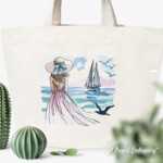 Girl on the coast large - 4 sizes