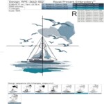 Sailboat on the waves medium - 4 sizes