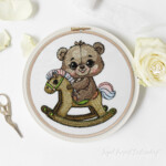 Teddy Bear on a Rocking Horse - 3 sizes