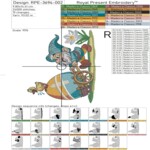 Funny gnome and duckling with an Easter egg - 4 sizes