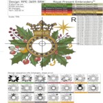 Gold ring frame set - 4 sizes