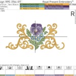 Royal Baroque Pansy Border - 3 sizes