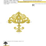 Golden Damascus decor - 4 sizes