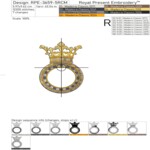 Golden Ring with Crown for Monogram - 8 sizes