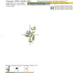 Girl Goose with forget-me-nots set - 4 sizes