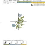 Girl Goose with forget-me-nots set - 4 sizes