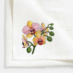 Small Orchids with Butterfly Set in 4 sizes