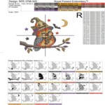 Halloween Costume Owls and Pumpkin Bow Tweet Machine Embroidery Design Set – 4 Sizes