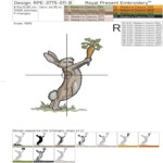 Spring Bunny with Carrots Set - 5 Sizes