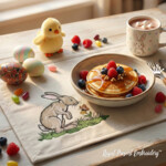 Hare with a flower and butterfly - 5 sizes